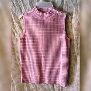 NWT Talbots Pink Sleeveless Shirt Size Small
